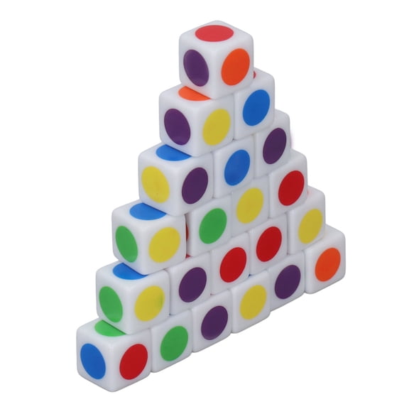 Color Dot , Teaching Primary Colors Six Sided   For Learning