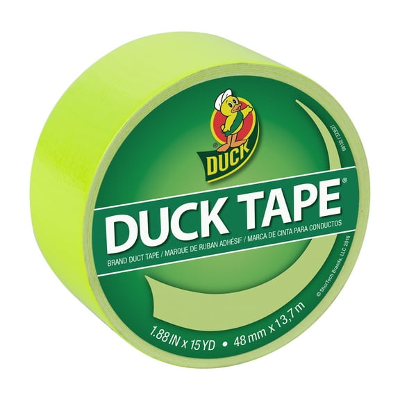 Color Duck Tape Brand Duct Tape, 1.88 in. x 15 yd., Fluorescent Citrus