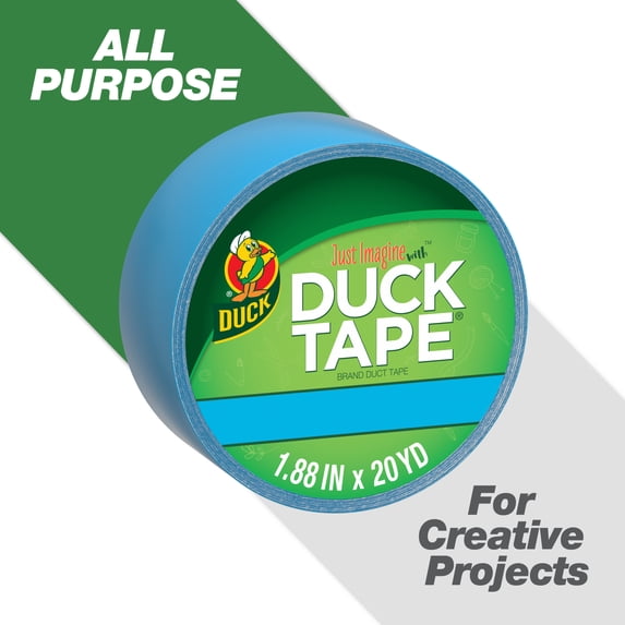 Color Duck Tape Brand Duct Tape, 1.88 in. x 20 yd., Electric Blue