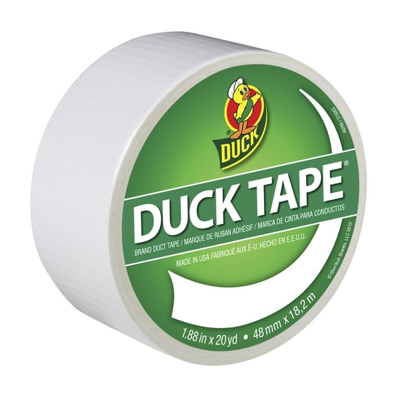 Color Duck Tape Brand Duct Tape, 1.88 in. x 20 yd., White