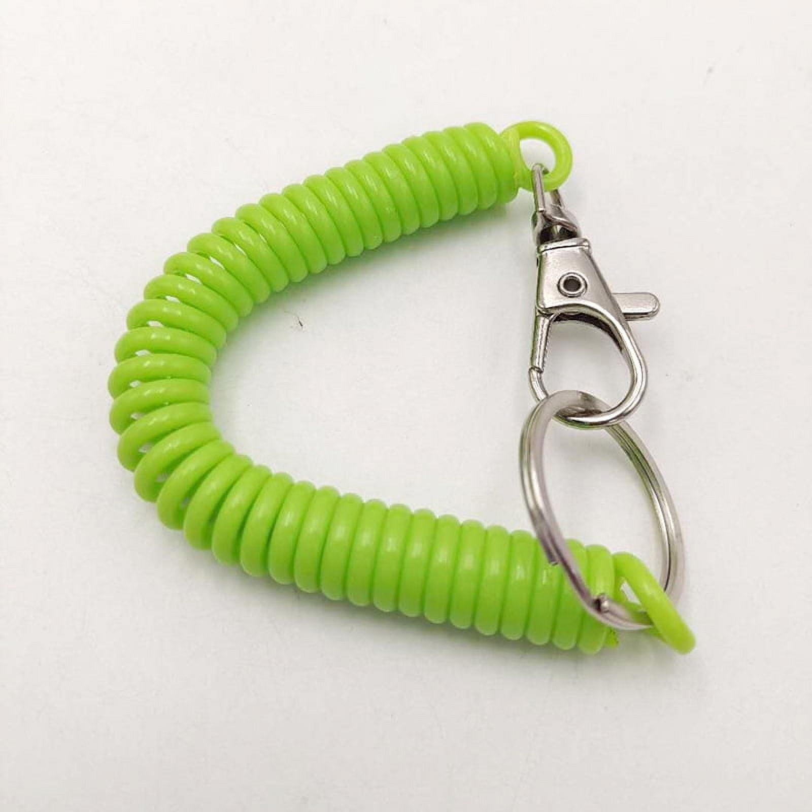 Eva Key Chain Color EVA key chain elastic rope plastic spring retractable rope key ...