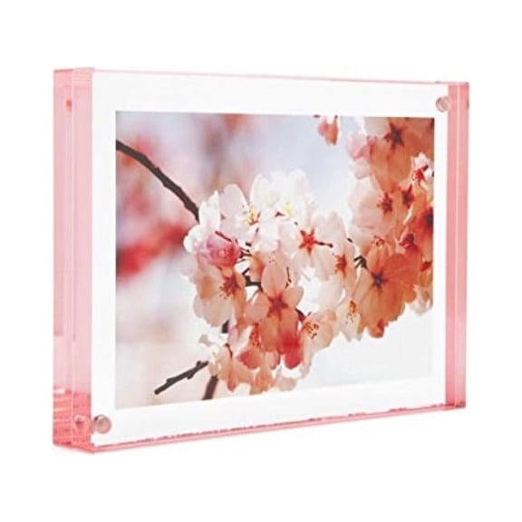 The MAGNET FRAME with Pink Edge 5x7 4x6 by Canetti - 5x7