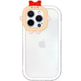 thumbnail image 1 of Color Edge Phone Case with Cute Bow Knot Camera Frame Lens Protection, Shockproof Soft Clear Case for iPhone 14, 1 of 7