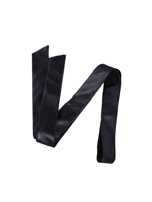 Color Elastic Waistband PU Faux Leather Wide Belt Security Woven Belt for Casual Activities
