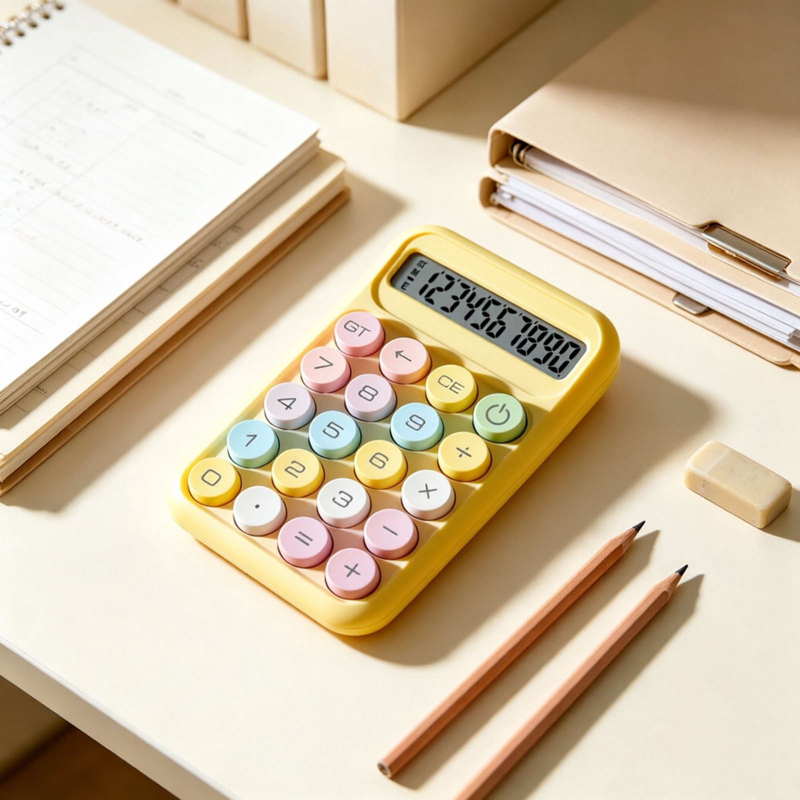 Color Electronic Pocket Silent Calculator Exquisite Mechanical ...