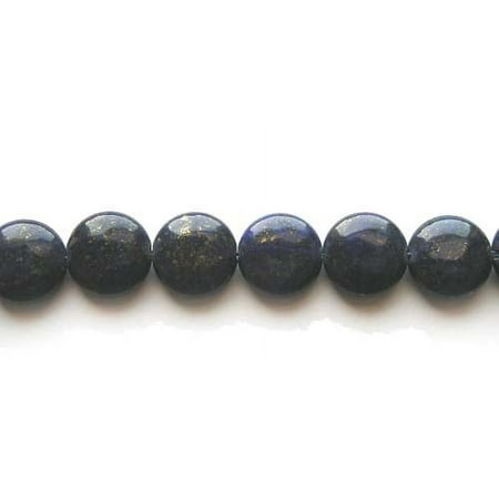 Color-Enhanced Coin Beads 14mm 29 Beads Lapis Coin Beads Genuine Gemstone Natural Jewelry Making