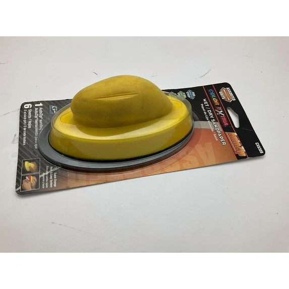 Color Extra Cx8309 Wet/Dry Sandpaper Holder W/ 6 Assorted Sheets 80 180 320 Grit