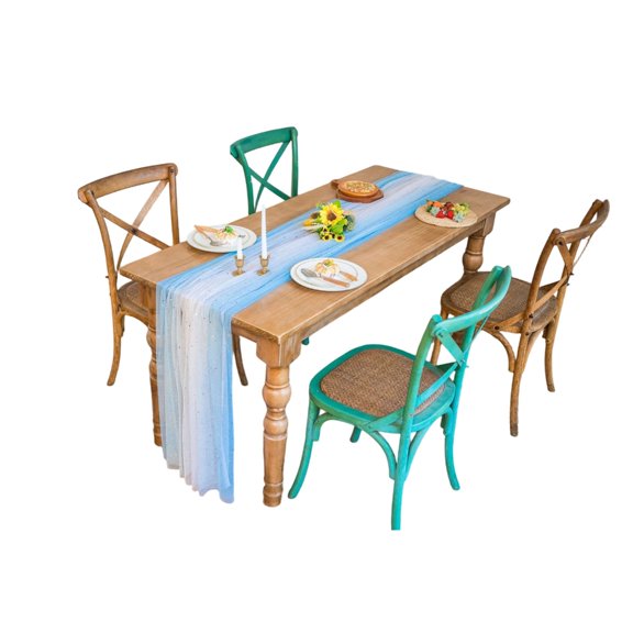 Color Fade Table Runner for Wedding Party and Home Dining Tables