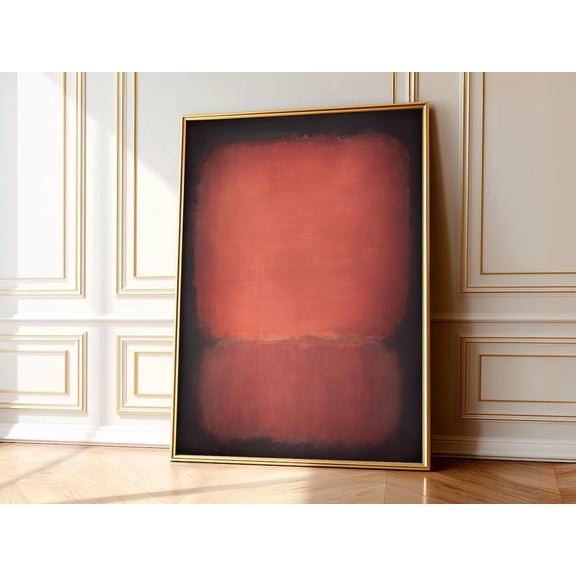 Color Field Inspired Red Poster Home Decor Office Wall Art Living Room Decor, Paper Poster Only