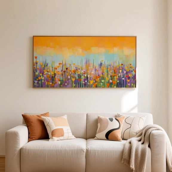 Color Field Panorama Gallery Inspired Wall Art Decor Unframed Paper Print