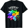 thumbnail image 1 of Color Flower Different Not Less Autism Awareness Month T-Shirt, 1 of 4