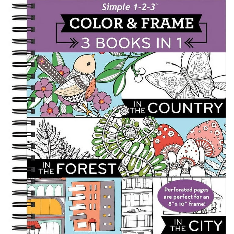 Color & Frame - Inspiration (Adult Coloring Book)Spiral-bound by New Seasons
