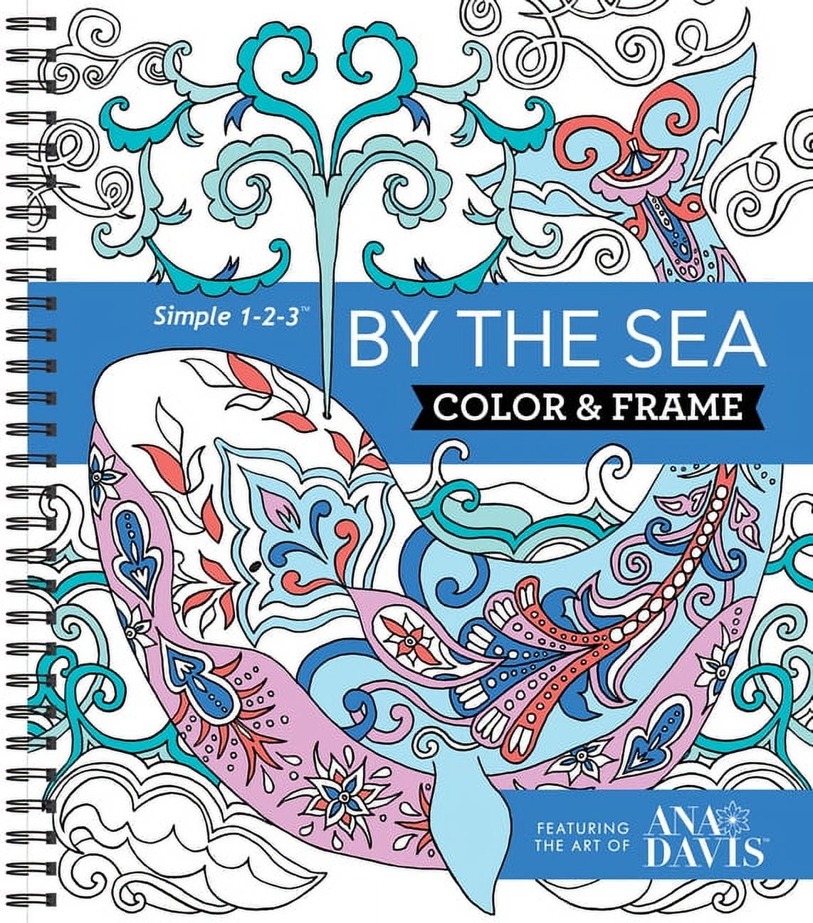 LTD PUBLICATIONS INTERNATIONAL Color & Frame Color & Frame - By the Sea (Adult Coloring Book), (Spiral-Bound)