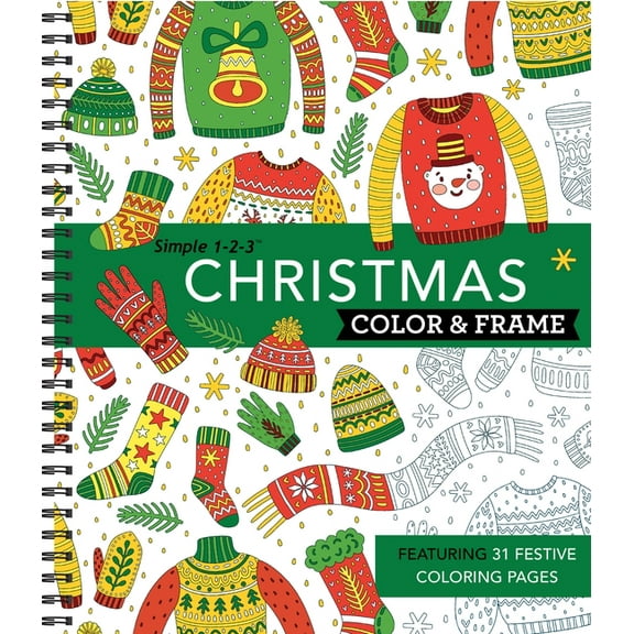 Color & Frame Color & Frame - Christmas (Coloring Book), (Spiral-Bound)