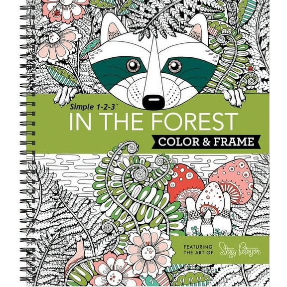 Color & Frame Color & Frame - In the Forest (Adult Coloring Book), (Spiral-Bound)