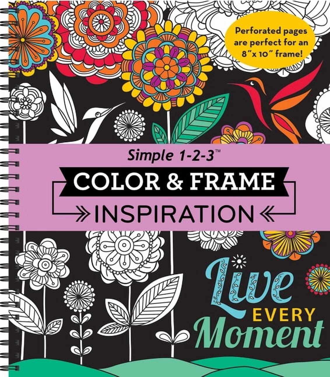Color & Frame Color & Frame - Inspiration (Adult Coloring Book), (Spiral-Bound)