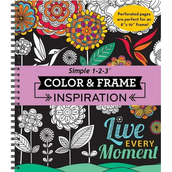 Color & Frame Color & Frame - Inspiration (Adult Coloring Book), (Spiral-Bound)