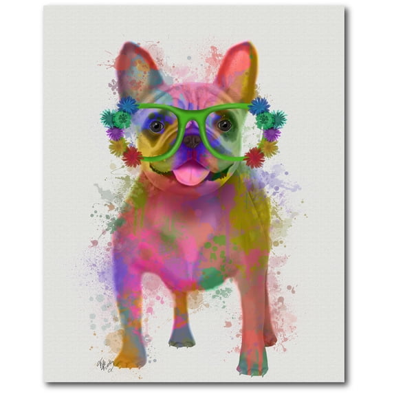 Color Frenchie Gallery-Wrapped Canvas Wall Art