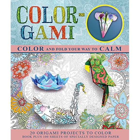Pre-Owned Color-Gami: Color and Fold Your Way to Calm (Paperback) 1626865949 9781626865945