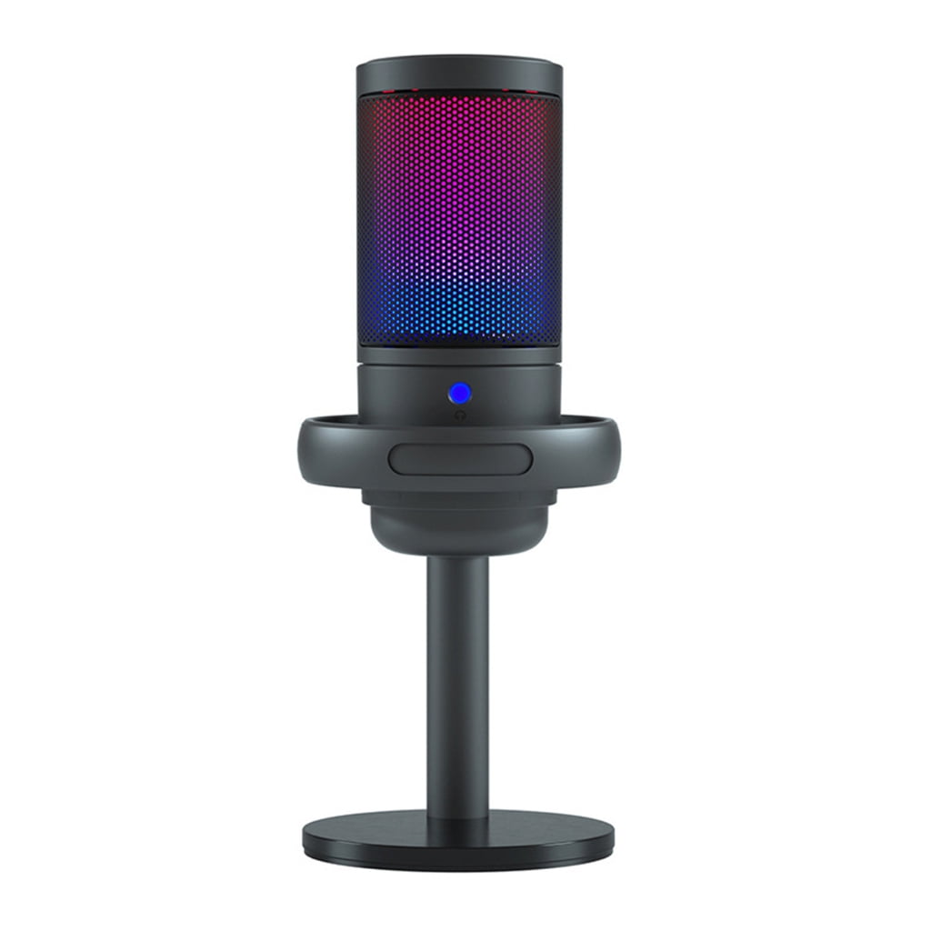 Color Gaming USB Microphone for PC Streaming Podcasting Live Singing Condenser Mic