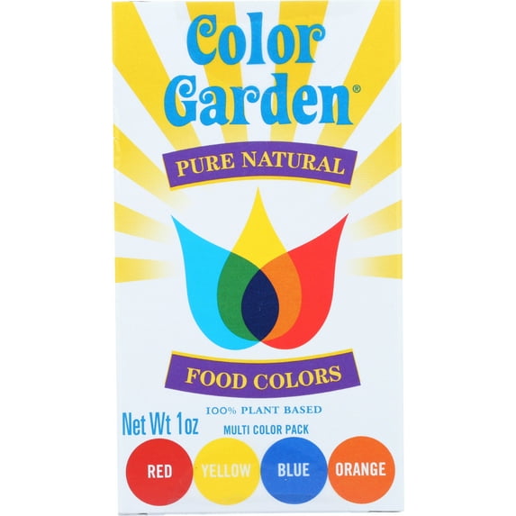 Color Garden Multi Pack Natural Food Coloring 5(6g) Packets Box