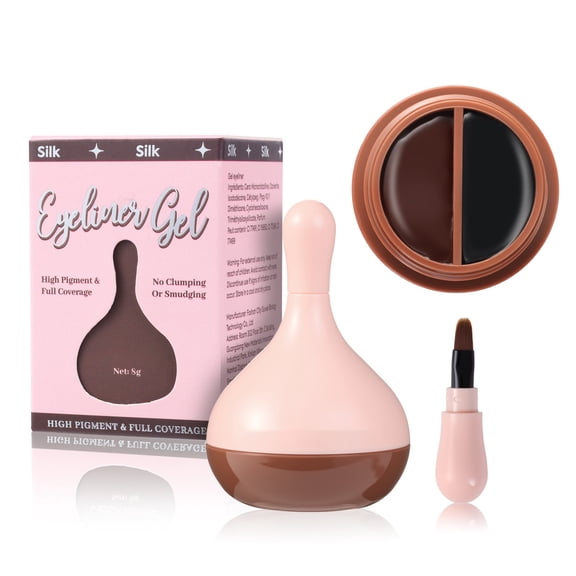 Color Gel Eyeliner Waterproof Proof Long-Lasting Eyeliner Gel With Brush Multi-Functional Eyebrow Gel And Eyeliner For Daily Punk Gothic Makeup Lo