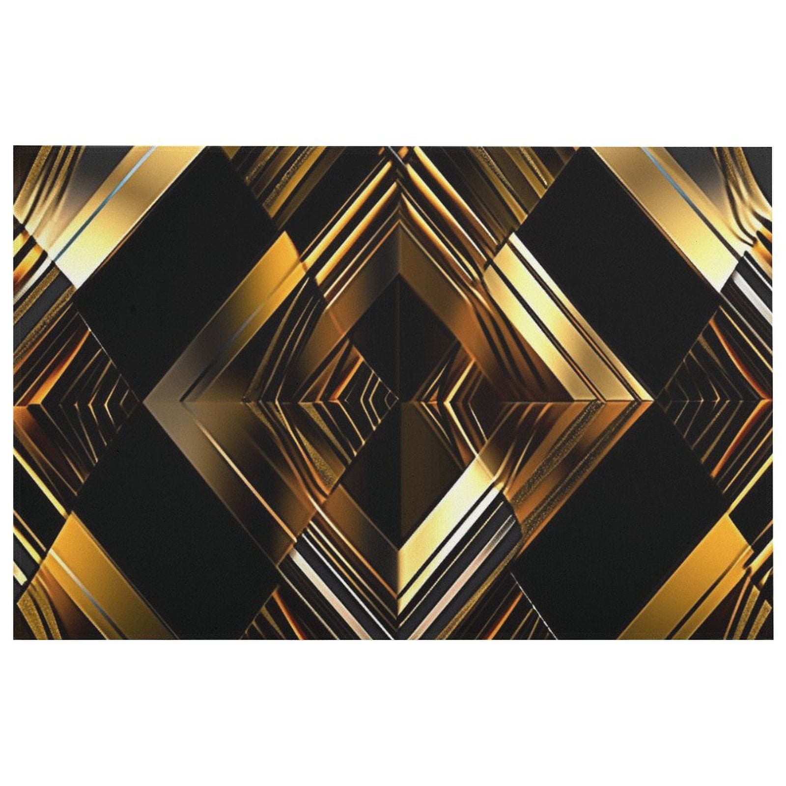 Color Geometry Rug - for Living Room, Bedroom, And Dining Room Bathroom ...