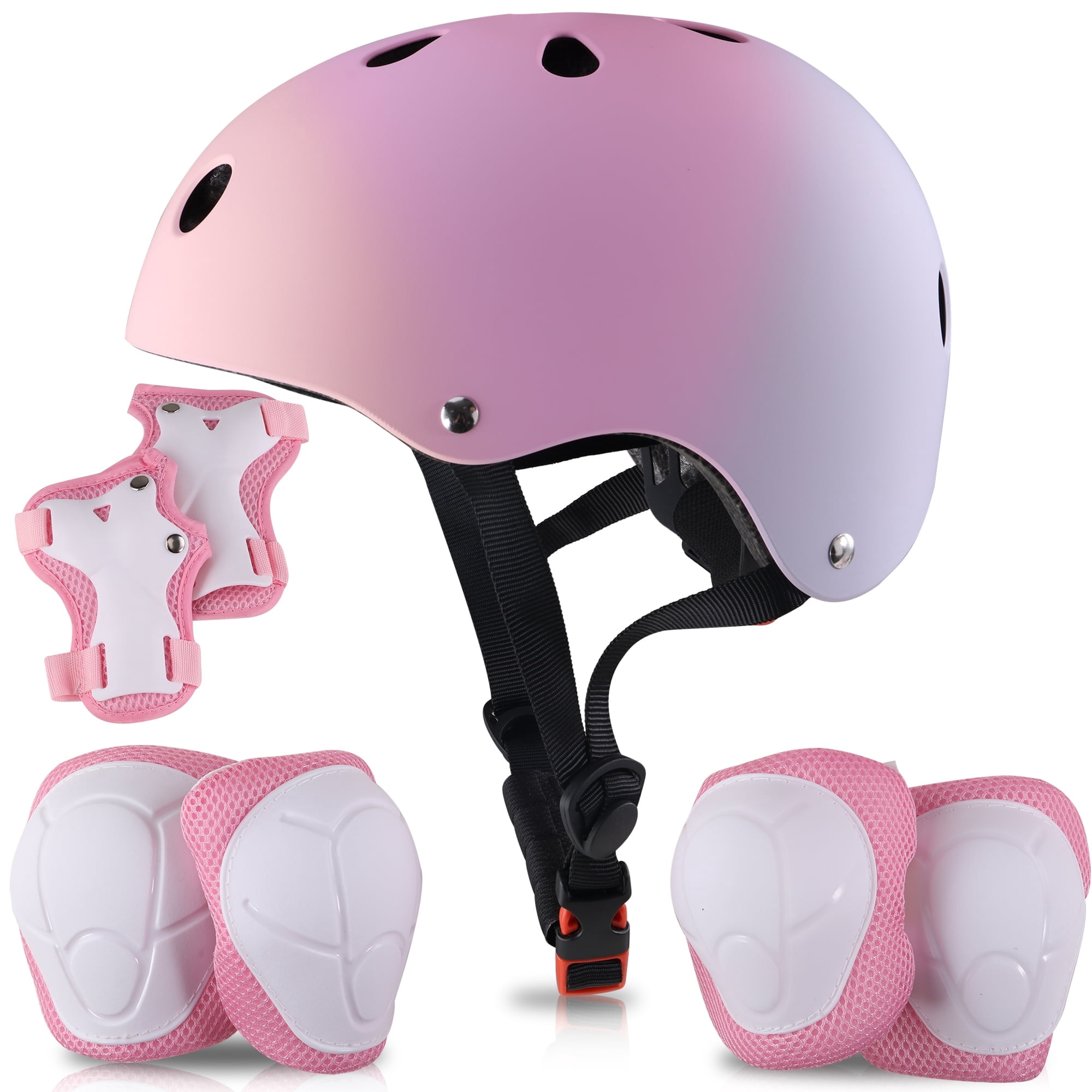 Color Gradient Toddler Helmet Kids Bike Helmet Adjustable from Toddler to Youth for Cycling Skating Scooter Skateboard