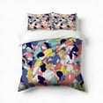 thumbnail image 1 of Color Graffiti Bedding Set 3 Pcs Soft Microfiber Quilt Cover For Bedroom Decor, Comforter Cover With 2 Pillowcase, 1 of 5