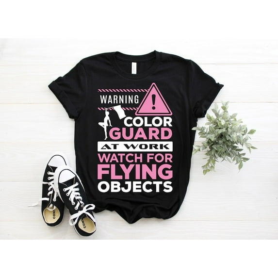 Color Guard Girl T-shirt, Winter Guard Performer Shirt, Flag Tossing Spinning Outfit, Birthday Present for Coach