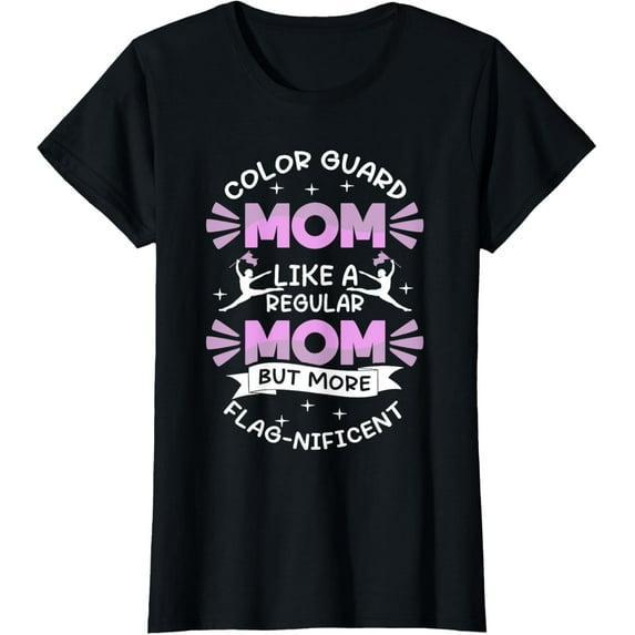 Color Guard Mom Flag Spinning Marching Band Colorguard T-Shirt