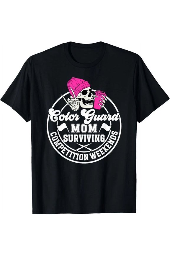 Color Guard Mom Surviving Mom Of A Color Guard Member T-Shirt Unisex S-5XL Hot Trending Shirt, Vintage Birthday Gift