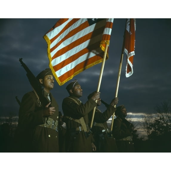 Color Guard Of African American Engineers History (36 x 24)