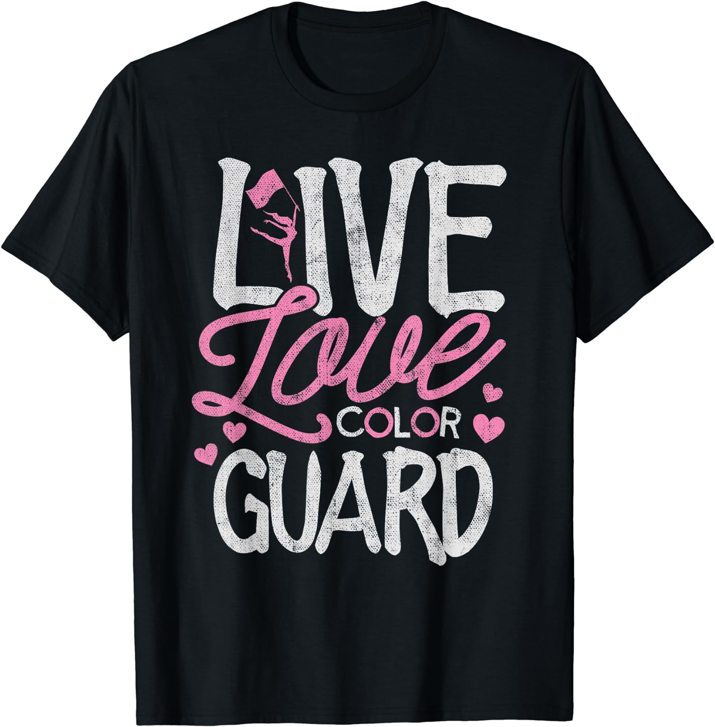 Color Guard Shirt Love Color Guard Marching Band Flag Toss TShirt