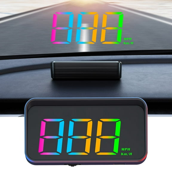 Color HUD GPS Dual Data Car Head-Up DisplayWindshield Display Screen Meter Speed