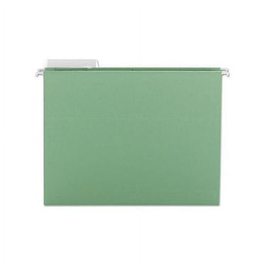 Color Hanging Folders with 1/3 Cut Tabs Letter Size, 1/3-Cut Tab, Green, 25/Box