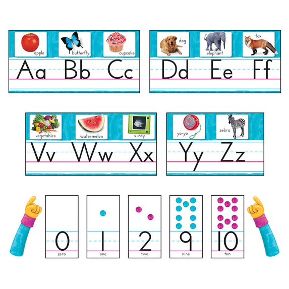 Color Harmony Photo Alphabet Bulletin Board Set | Bundle of 10 Sets