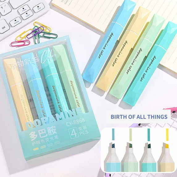 Color Highlighter Style 4 Colors Available Color Marker Pen Set 5ml, Usupdd 2025 Color Highlighter Style 4 Colors
