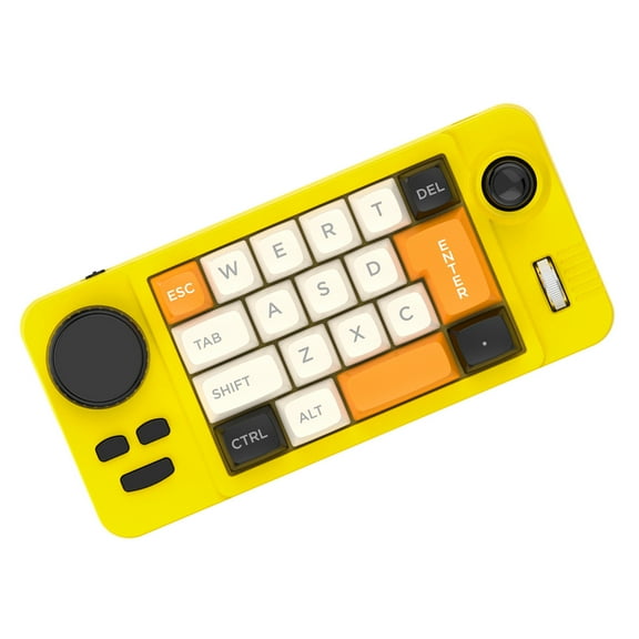 Color Illuminated 19 Key Small Gaming Keyboard Customizable Joystick Double Macroed Wheel Hot Swappable Switches