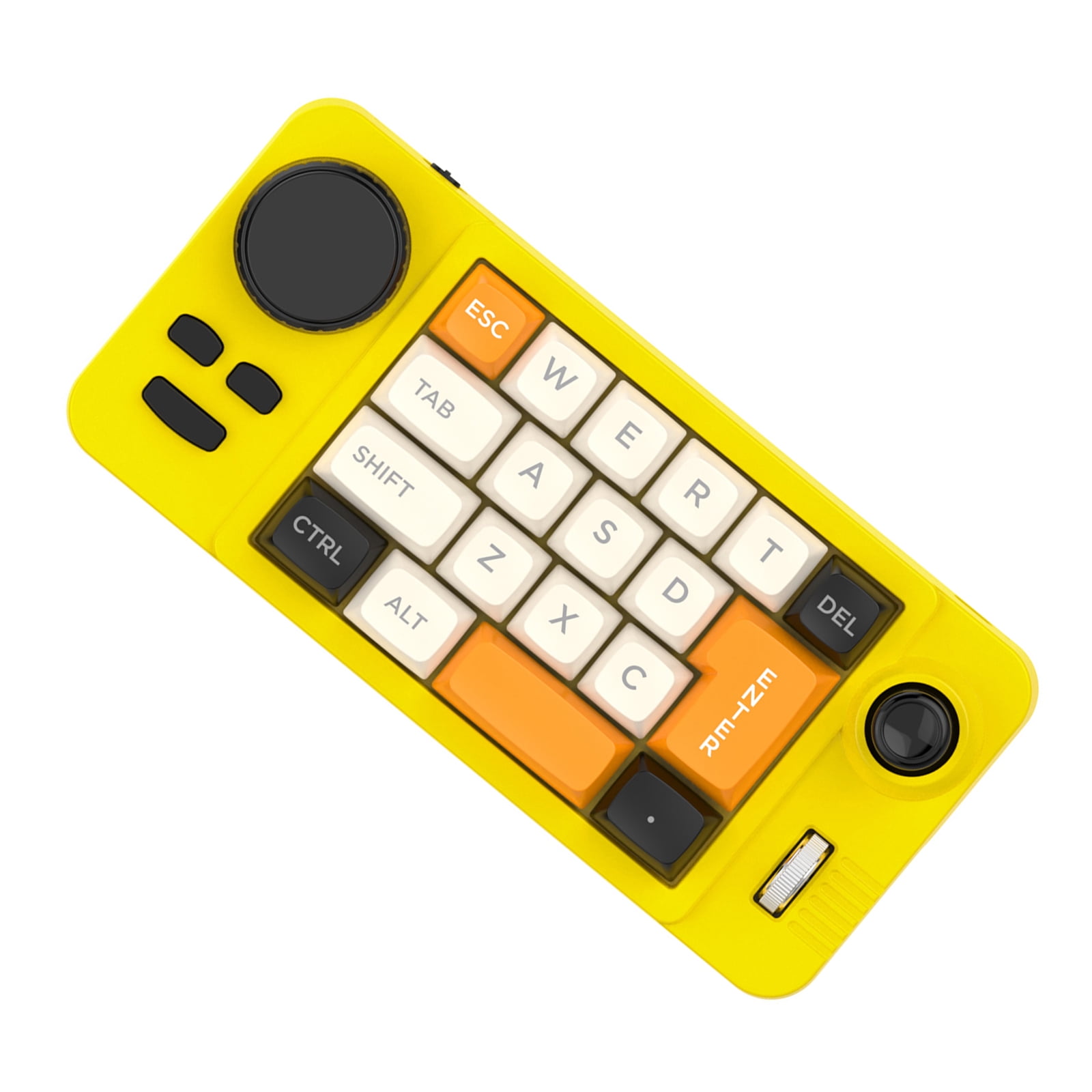 Color Illuminated 19 Key Small Gaming Keyboard Customizable Joystick Double Macroed Wheel Hot Swappable Switches