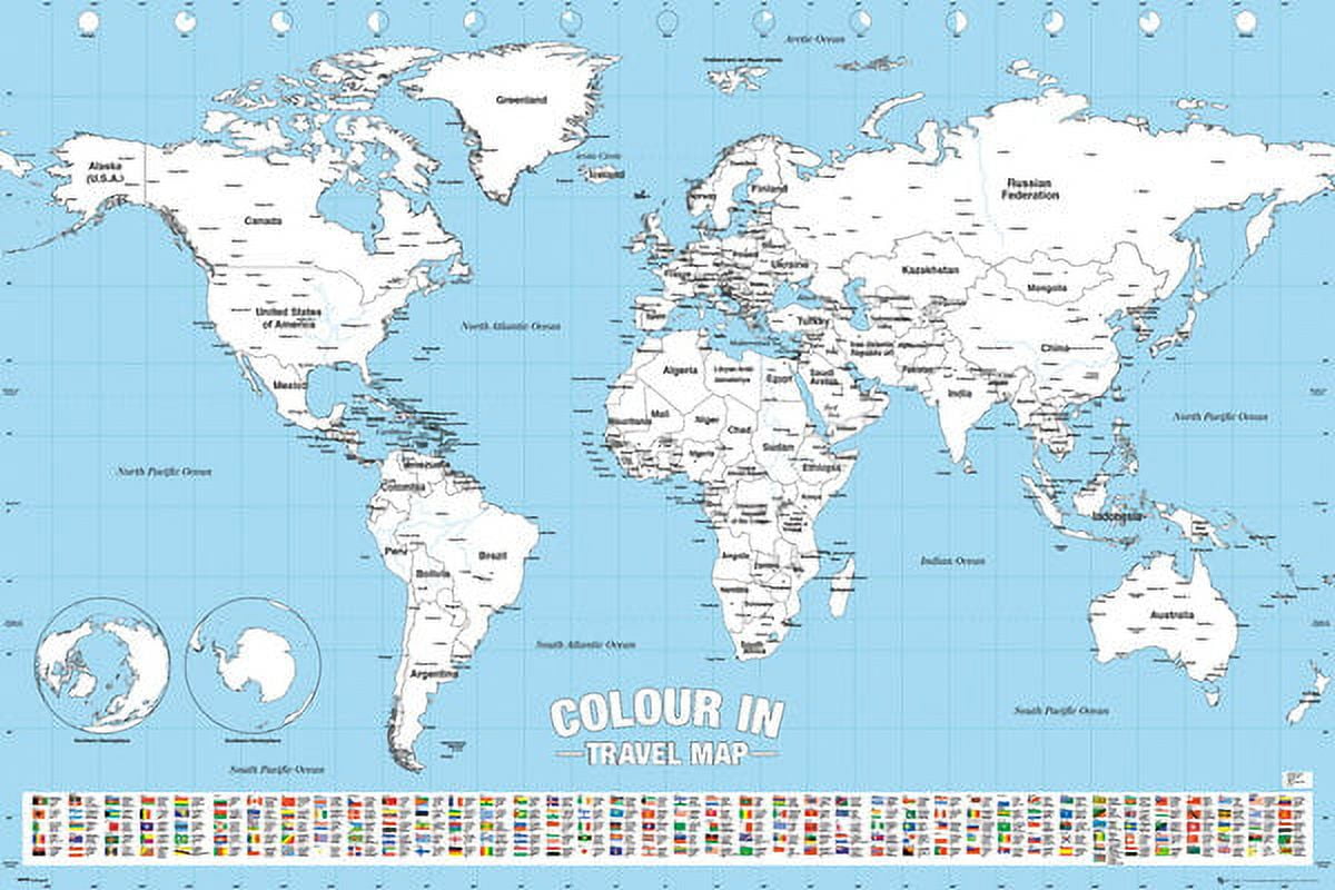 Poster Size World Map - Color In Travel World Map Poster Print Color Your Visited Countries Size 36 X 24 F65ec2ef 905a 4794 9fe2 6c8ddb98cb80.928f2cfd9f4cf649859b86bf1b03de77