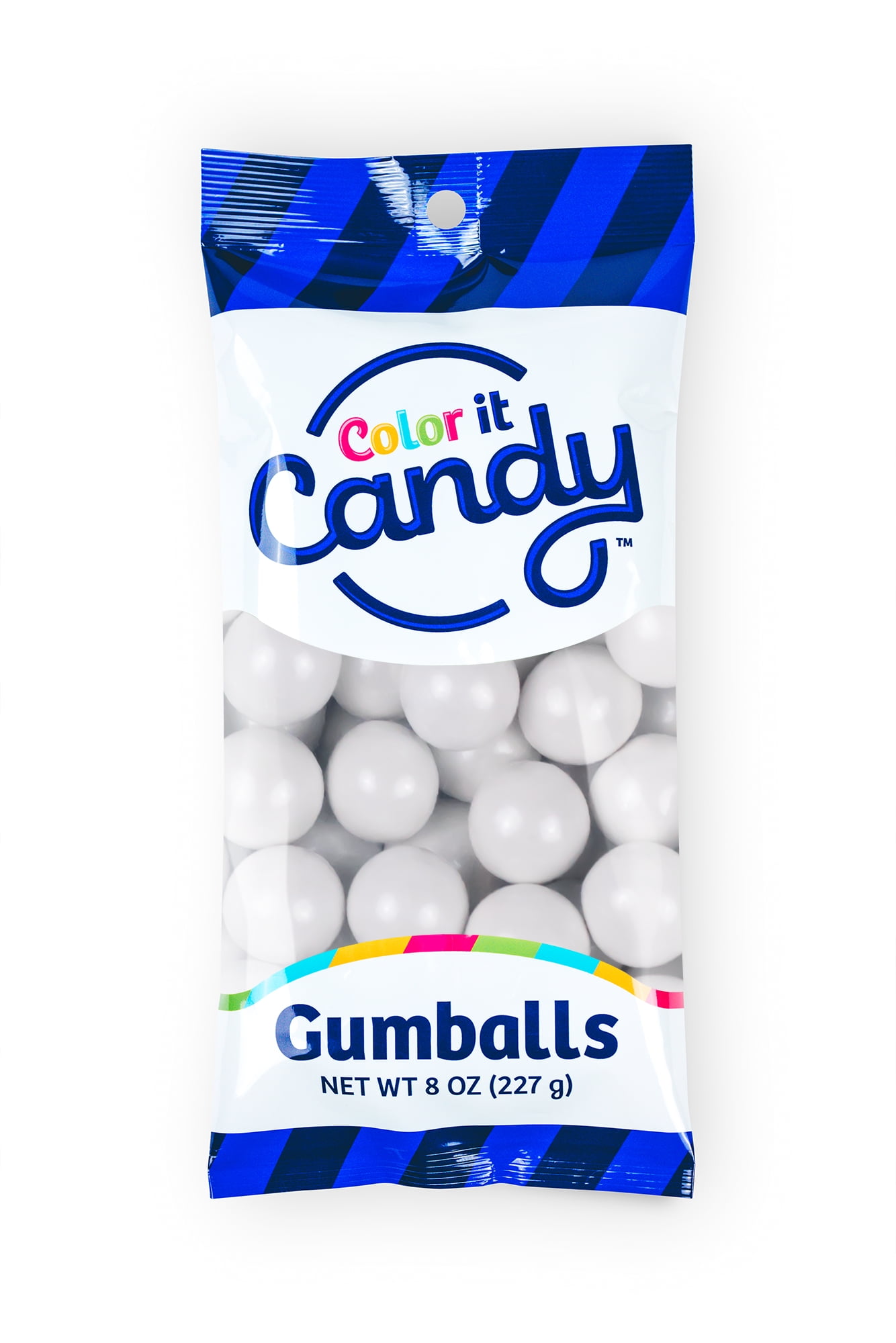 Sweet Tooth Fairy® Blue & White Shimmer Gumballs, 7oz.