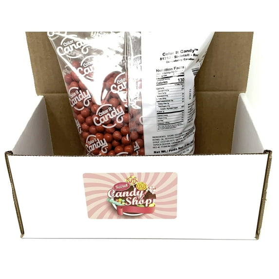 Color It Candy Sixlets Bulk 2lb (Red)