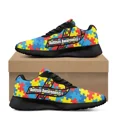 thumbnail image 1 of Color Jigsaw Autism Pattern Brand Design Women Casual Fitness Shoes Comfort Shock Absorbing Non-slip Ladies Sneakers for Outdoor, 1 of 1