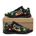 thumbnail image 1 of Color Jigsaw Autism Pattern Brand Design Women Casual Fitness Shoes Comfort Shock Absorbing Non-slip Ladies Sneakers for Outdoor, 1 of 1