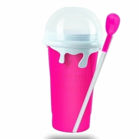 Color Land Magic Slushy Maker Cup, Food-Grade BPA-Free Material, DIY Slushie/Milkshake Maker with 500ml Capacity for Kids & Family (PINK)