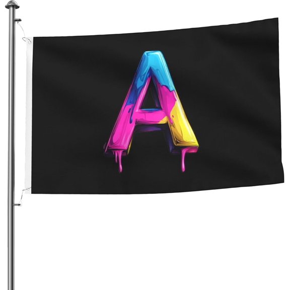 Color Letter A 5x8 Double Sided Flag Polyester Durable Vivid Color Indoor Outdoor Decor3