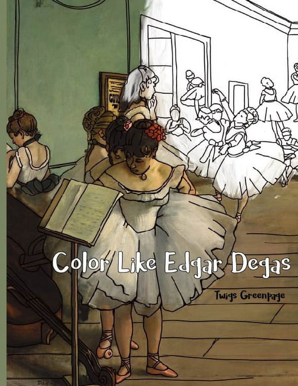 Color Like Edgar Degas Original artwork of Edgar Degas made into a