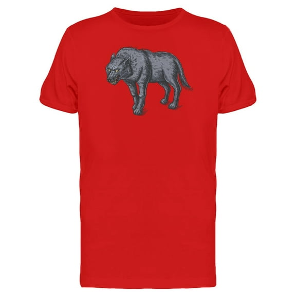 Color Linear Of The Angry Wolf Tee Men's -Image by Shutterstock