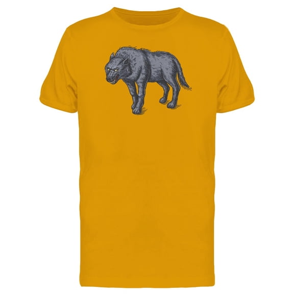 Color Linear  Of The Angry Wolf Tee Men's -Image by Shutterstock